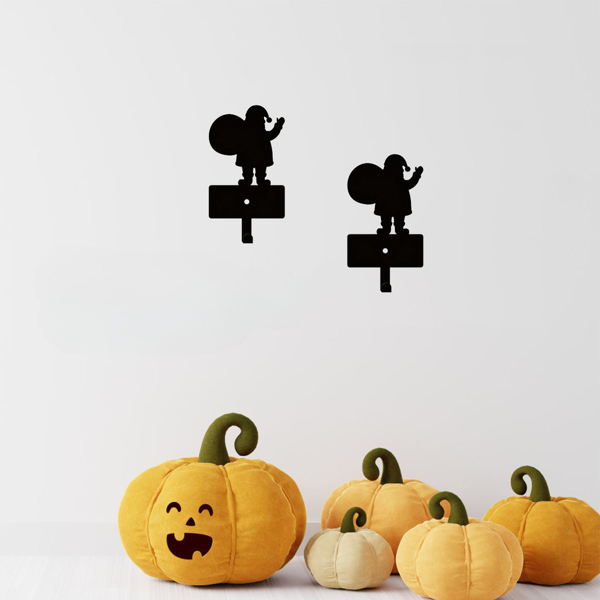 CIFbuy™ 2件装圣诞天使墙面装饰 防锈金属钥匙皮带挂钩架（TikTok、temu下自提）-1