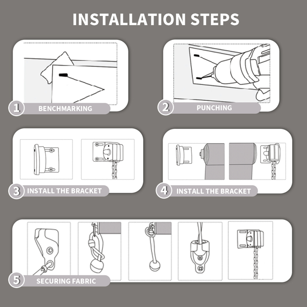 8'X8' 浅灰色HDPE拼接卷帘-2