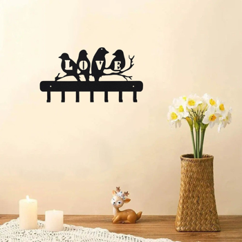 CIFbuy™ 2件装时尚金属墙面收纳架 现代乡村风衣帽钥匙挂架（TikTok、temu下自提）