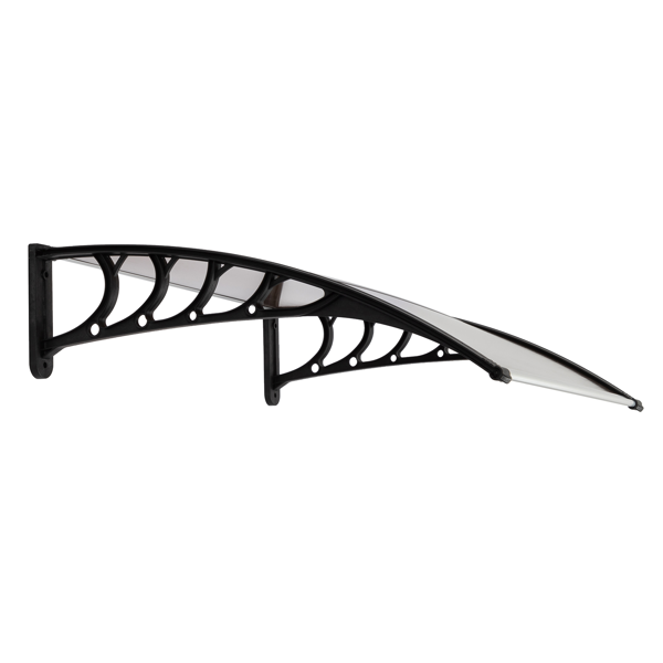 40*38in 棕色板黑色支架 雨篷 塑料支架 阳光板 前后铝条(27539880同编码）-3