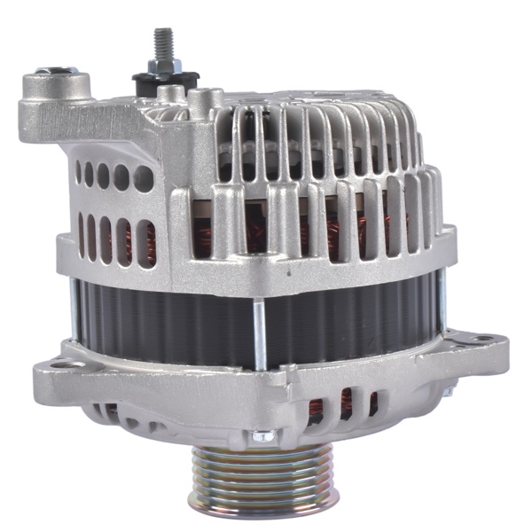 发电机 12V 130A Alternator With Pulley Fits for INFINITI EX35 EX37 Nissan 370Z Coupe Sedan Sport Utility 2017-2022 Silver 1Pc-2