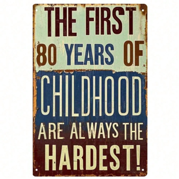 CIFbuy8x12 英寸 ( 20.3x30.5cm )复古风乡村风铝合金标牌适用于家居、酒吧、男士空间（TikTok、temu下自提）