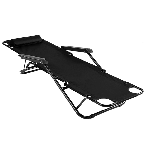 140*60*87cm 户外躺床 黑色铁管 黑色牛津布床面 130kg 可变躺床-13