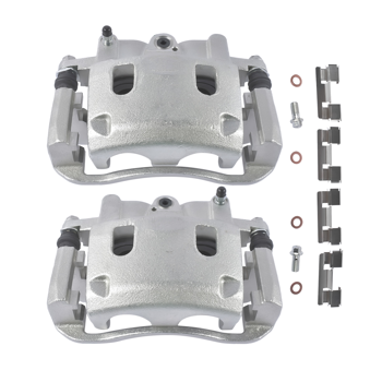 刹车钳 2Pcs Front Disc Brake Caliper Fit for INFINITI QX56 Nissan TITAN Pickup Sport Utility 2004-2007