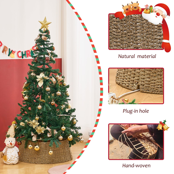 手工编织圣诞树裙-3