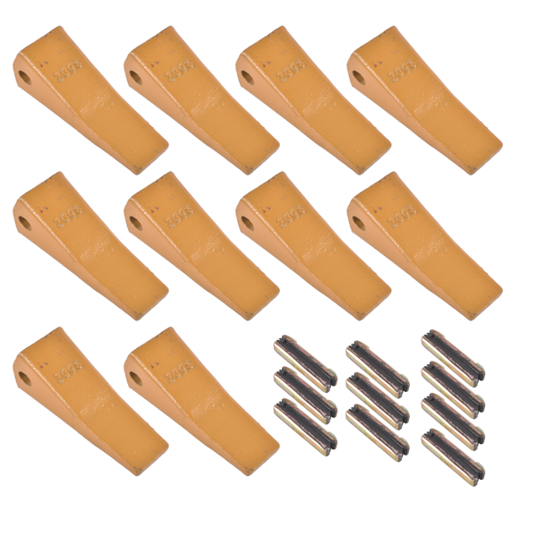 斗齿 23 230 Series 230S Bucket Teeth with 23TF/23FP Flex Pins Fit for Mini Excavator Alloy Steel 10 Pieces-5