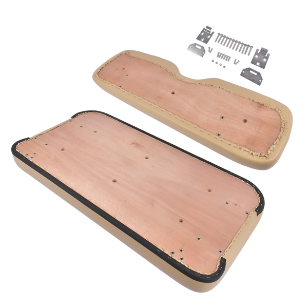 坐垫套装 Front Seat Cushion Kit with Hardware Tan Color Replacement for EZGO TXT Golf Cart 1994-2013 71751-G01 71751-G03-8