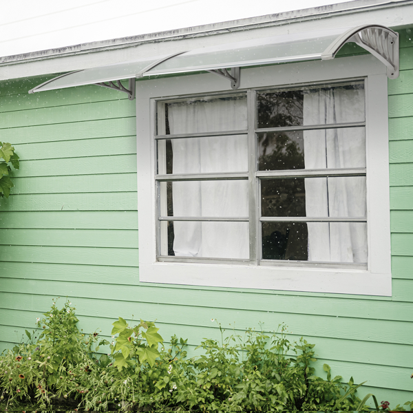 80*38in 透明板灰色支架 雨篷 塑料支架 阳光板 前后铝条(52463595同款）-36