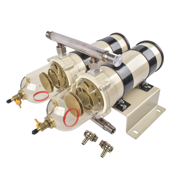 油水分离器 Fuel Filter Water Separator 731000FH, 731000FH10 Replacement for Parker Racor Turbine Series Fuel Filter Dual Oil-Water Separator Assembly Mobile Filtration-3