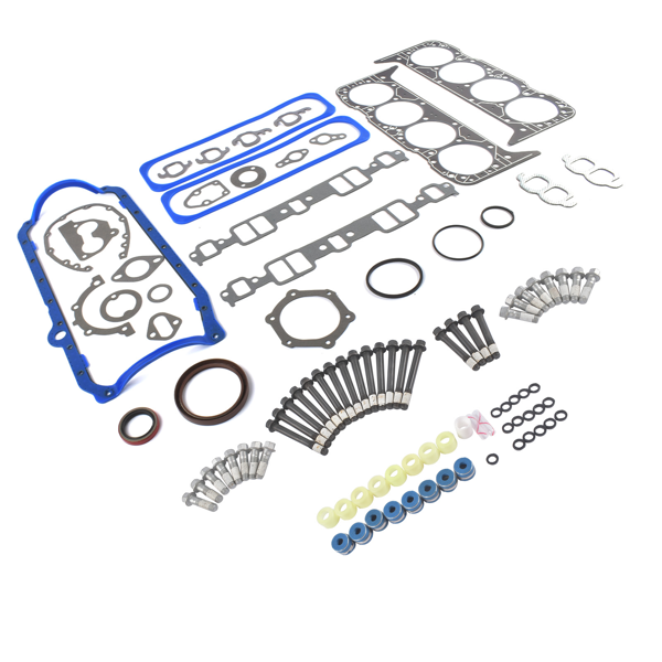 发动机修包 Full Head Gasket Kit & Bolts Fits for Small Block Chevy 350ci 5.7L V8 Engine VIN-K 1987-1996 260-1269-3