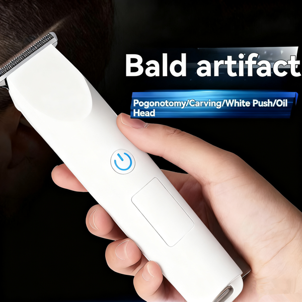 男士专业电动理发器胡须修剪器理发剃须机白色 (物流仅支持发USPS，TK/TEMU仅自提)-8