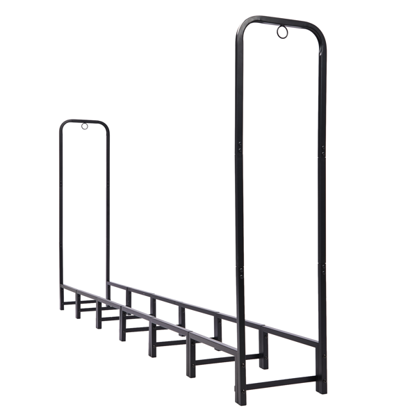 95*13*47in 长方形带防雨罩 黑色 柴火架 铁艺-3