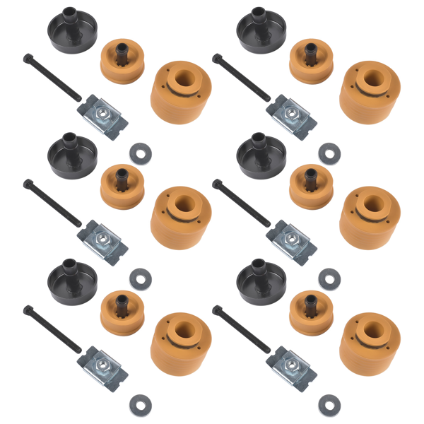 车身安装衬套套件 6Pcs Body Mount Kit Replacement for 08-16 Ford F450 Truck Crew Cab&Chassis 7C3Z1000154AA/AB-8