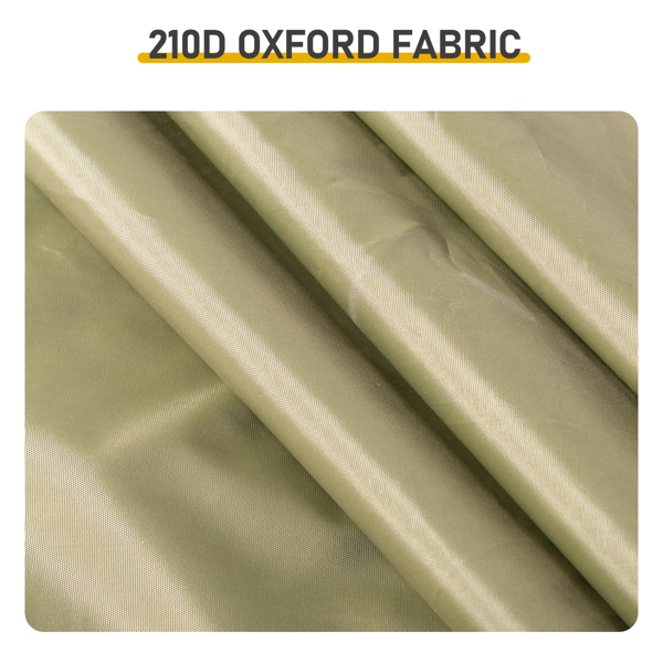 5X5FT 卡其色 带1面半围 折叠棚  白色喷塑钢管 围布带4个网格收纳袋 配拎包-10