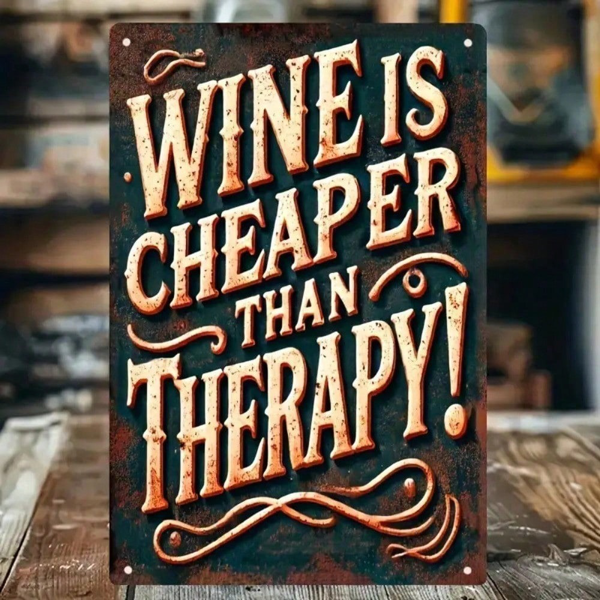 CIFbuy8x12 英寸 ( 20.3x30.5cm )复古风乡村风铝合金标牌适用于家居、酒吧（TikTok、temu下自提）-3