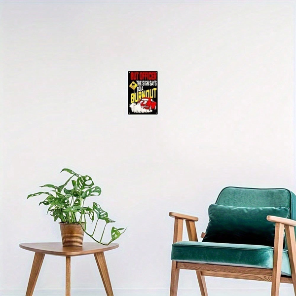 CIFbuy12x8 英寸 ( 30.5x20.3cm )复古风怀旧风铝合金标牌适用于车库、男士空间（TikTok、temu下自提）-2