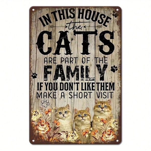 CIFbuy8x12 英寸 ( 20.3x30.5cm )复古风乡村风铝合金标牌Farmhouse适用于家居（TikTok、temu下自提）-3