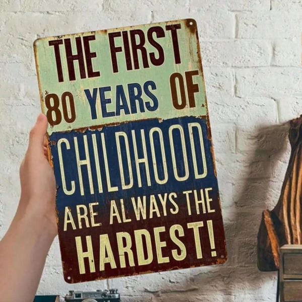 CIFbuy8x12 英寸 ( 20.3x30.5cm )复古风乡村风铝合金标牌适用于家居、酒吧、男士空间（TikTok、temu下自提）-3