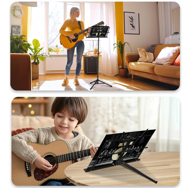 乐谱架 带收纳包 HY-202(胶头链接）-7