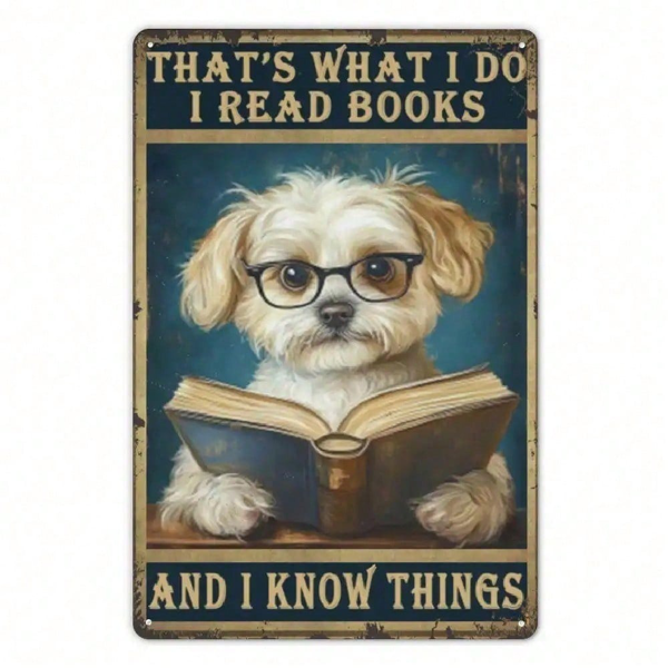 CIFbuy8x12 英寸 ( 20.3x30.5cm )复古风趣味铝合金标牌适用于家居（TikTok、temu下自提）-1