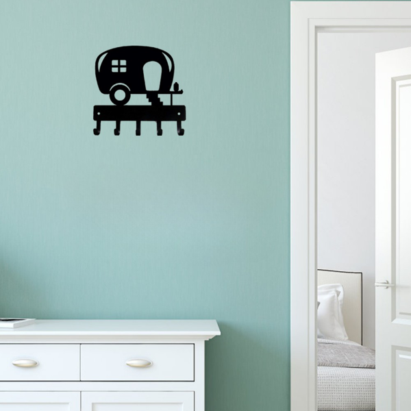 CIFbuy™ 露营车金属墙饰 双尺寸创意钥匙收纳架（TikTok、temu下自提）-2