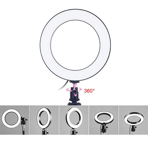 7.6寸环形补光灯+110CM三脚支架-2