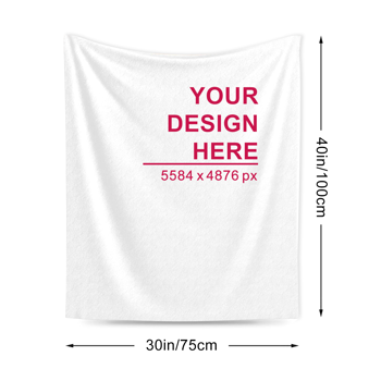 60x80英寸, 法兰绒毛毯-竖款（片印）