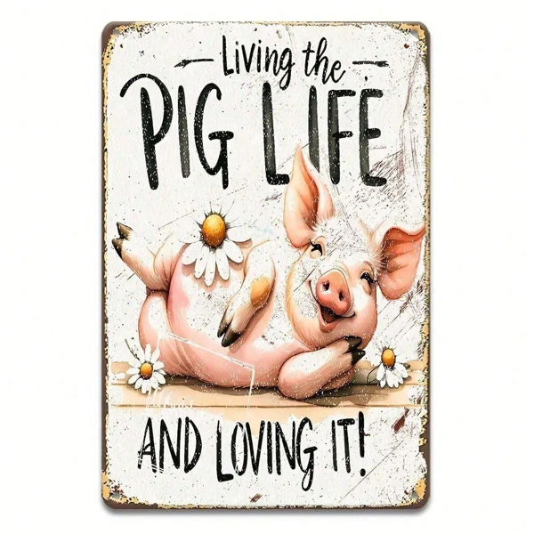 CIFbuy8x12 英寸 ( 20.3x30.5cm )复古风乡村风铝合金标牌Farmhouse适用于家居（TikTok、temu下自提）-2