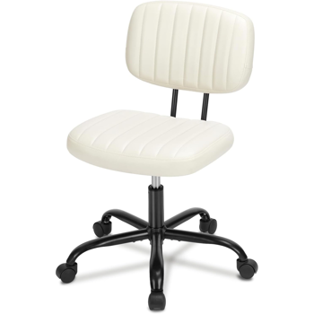 椅子 竖条纹办公椅 白色