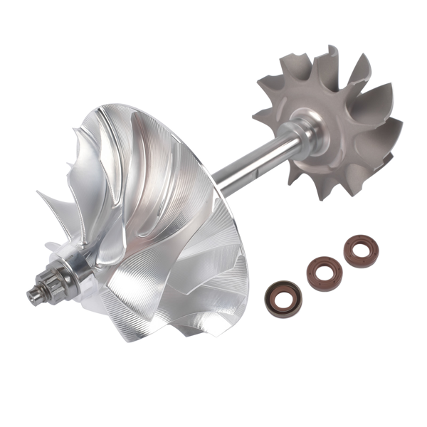 五轴叶轮 Turbo Rotor Assembly Fit for 2019 Cummins X15 Turbocharger 5459710RX 5459710 Turbo Model: HE400VG 7 Blade Had balanced-8