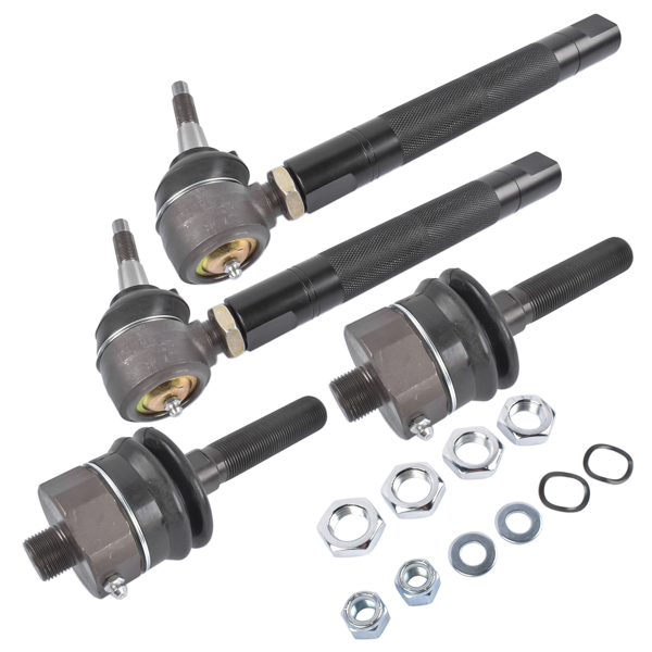重型拉杆 0-6" Heavy Duty Tie Rod Ends Kits Fit for Chevy Silverado 2500HD 2011-2023 3500HD 2011-2024 GMC Sierra 2500HD 3500HD 2011-2023 Black-5