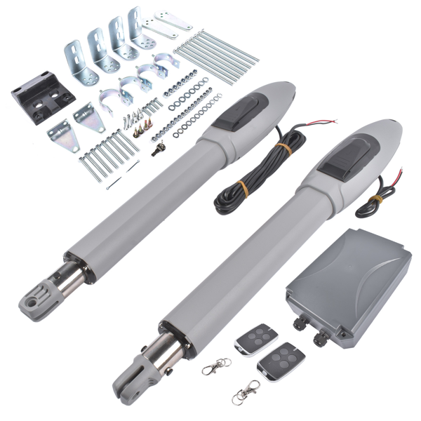 自动开门机 Automatic Dual Swing Gate Opener Kit For Doors up to 660lb with Remote Control-2