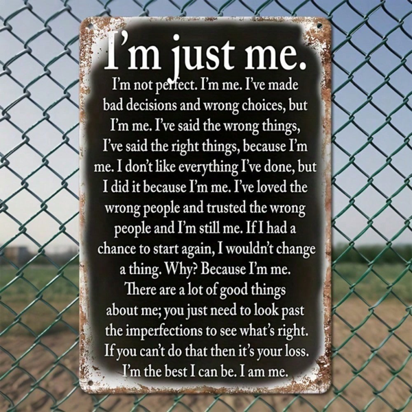 CIFbuy8x12 英寸 ( 20.3x30.5cm )复古风乡村风铝合金标牌适用于家居（TikTok、temu下自提）-5