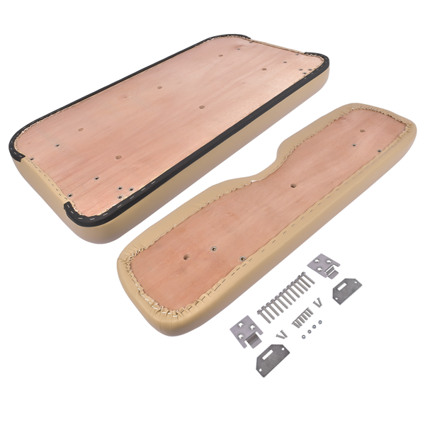 坐垫套装 Front Seat Cushion Kit with Hardware Tan Color Replacement for EZGO TXT Golf Cart 1994-2013 71751-G01 71751-G03-5