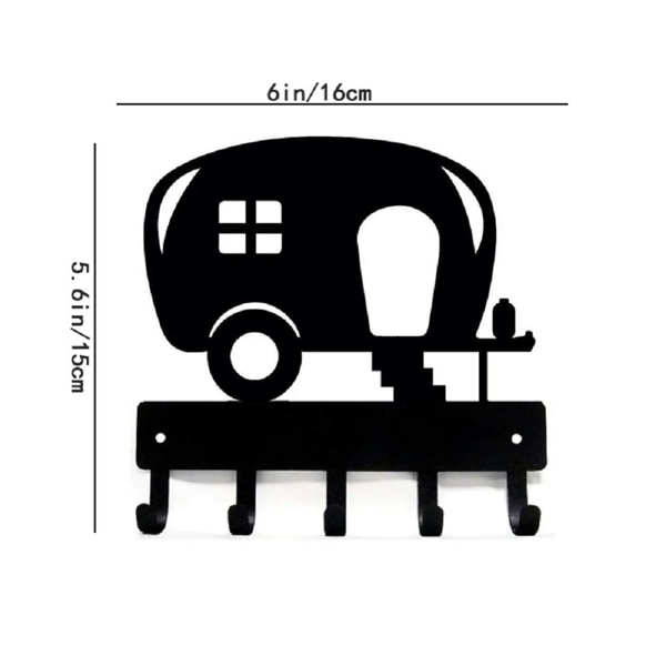 CIFbuy™ 露营车金属墙饰 双尺寸创意钥匙收纳架（TikTok、temu下自提）-6