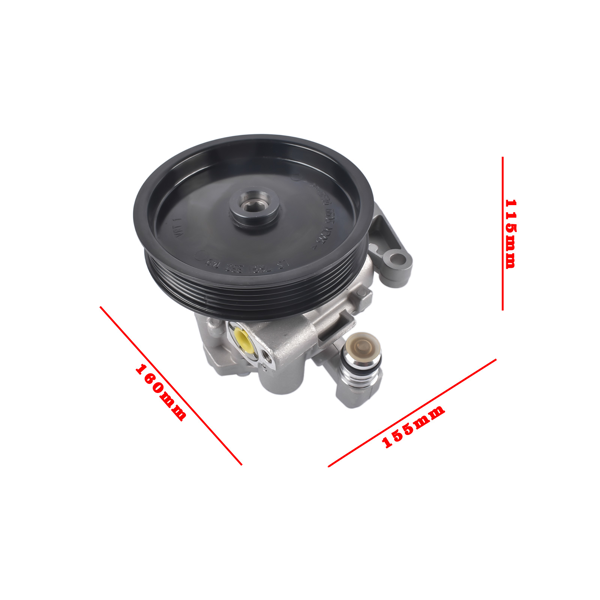 转向助力泵 Power Steering Pump w/ Pulley Fits for Mercedes-Benz GLK350 2010-12 4Matic Base 3.5L-5