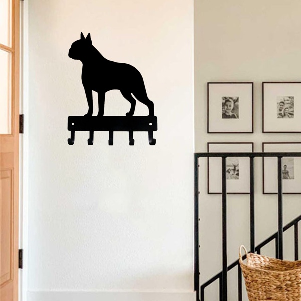 CIFbuy™ 波士顿梗钥匙挂钩 双功能壁挂收纳架（TikTok、temu下自提）-3