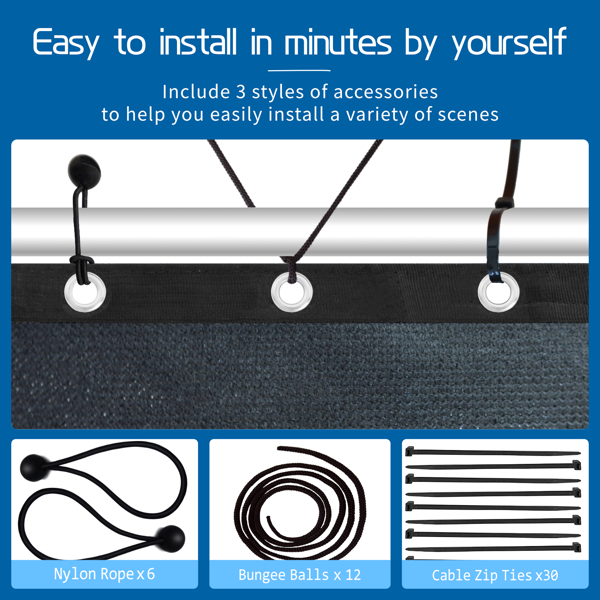 XISHAN 6'X10' 摩卡色HDPE花园网-8