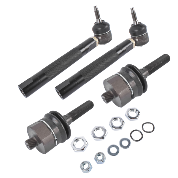 重型拉杆 0-6" Adjustable Heavy Duty Tie Rod Ends Kit Fit for Chevrolet Silverado GMC Sierra 2500HD 3500 3500HD 2001-2010 4WD-4