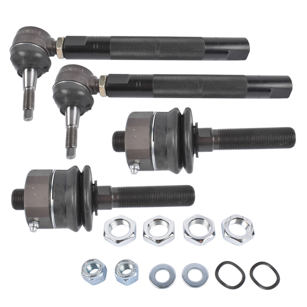 重型拉杆 0-6" Heavy Duty Tie Rod Ends Kits Fit for Chevy Silverado 2500HD 2011-2023 3500HD 2011-2024 GMC Sierra 2500HD 3500HD 2011-2023 Black-1