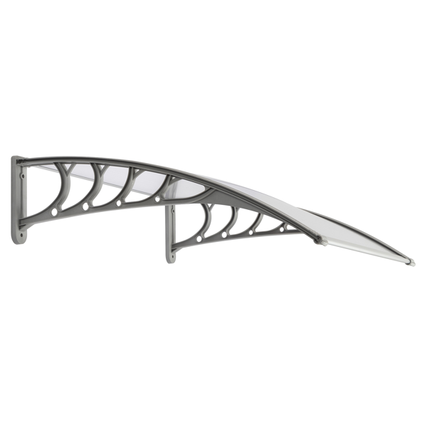 40*38in 透明板灰色支架 雨篷 塑料支架 阳光板 前后铝条-9