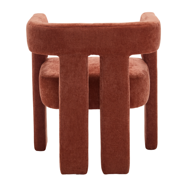 现代设计布艺软垫休闲椅/餐椅/桶形边椅 厨房扶手椅 客厅两件套-9