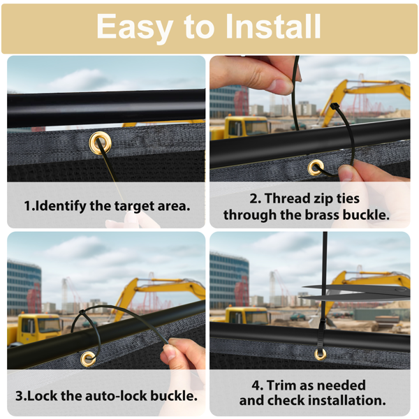 5'X50' 黑色HDPE围栏-3