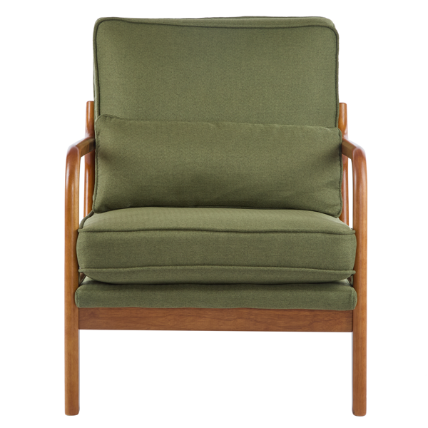 橡木扶手 单人休闲椅  室内休闲椅 橡木 软包 墨绿色 室内休闲椅 1pcs-12