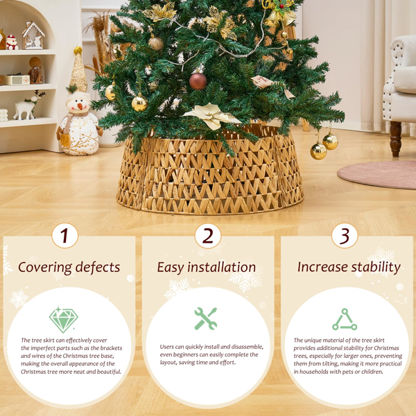 手工编织圣诞树裙-7