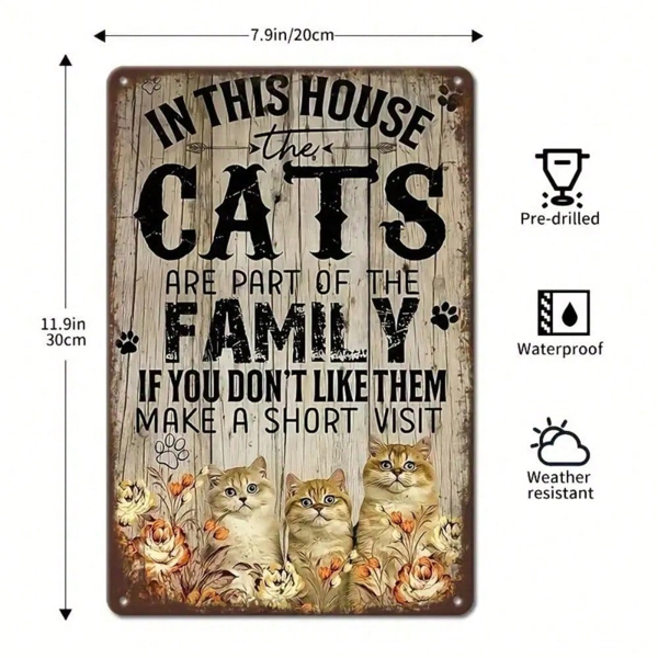 CIFbuy8x12 英寸 ( 20.3x30.5cm )复古风乡村风铝合金标牌Farmhouse适用于家居（TikTok、temu下自提）-5