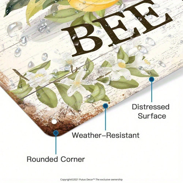 CIFbuy8x12 英寸 ( 20.3x30.5cm )复古风乡村风铝合金标牌FarmhouseBee（TikTok、temu下自提）-2