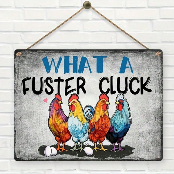 CIFbuy12x8 英寸 ( 30.5x20.3cm )乡村风趣味铝合金标牌Farmhouse（TikTok、temu下自提）-2