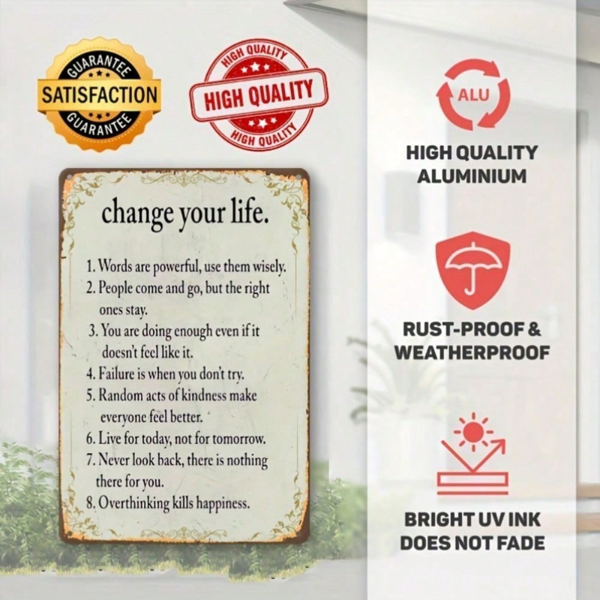 CIFbuy8x12 英寸 ( 20.3x30.5cm )复古风怀旧风铝合金标牌（TikTok、temu下自提）-3