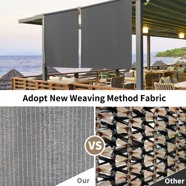 8'X8' 浅灰色HDPE拼接卷帘-8